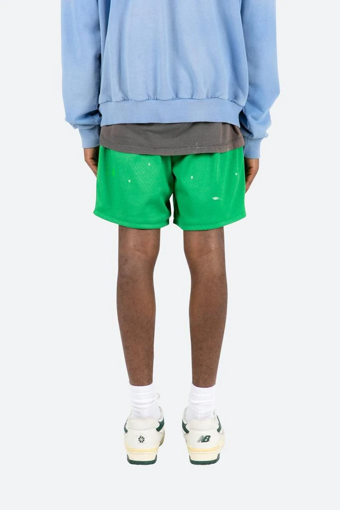 商品MNML|Painter Mesh Shorts - Green,价格¥136,第4张图片详细描述