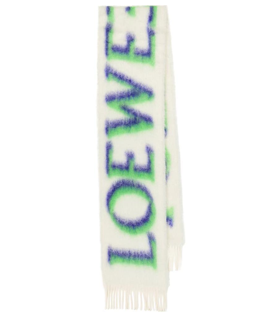 商品Loewe|Intarsia wool-blend scarf,价格¥3921,第1张图片