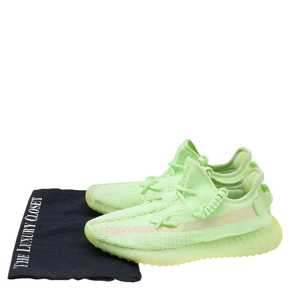 Yeezy x Adidas Green Knit Fabric Boost 350 V2 "Glow in The Dark" Low Top Sneakers Size 39 1/3 商品