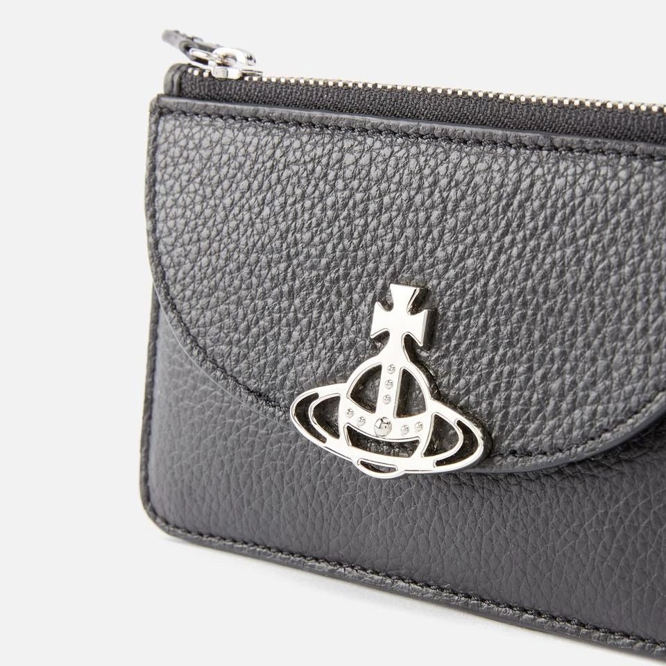 商品Vivienne Westwood|Vivienne Westwood Pebble-Grain Leather Half-Moon Cardholder,价格¥595,第4张图片详细描述