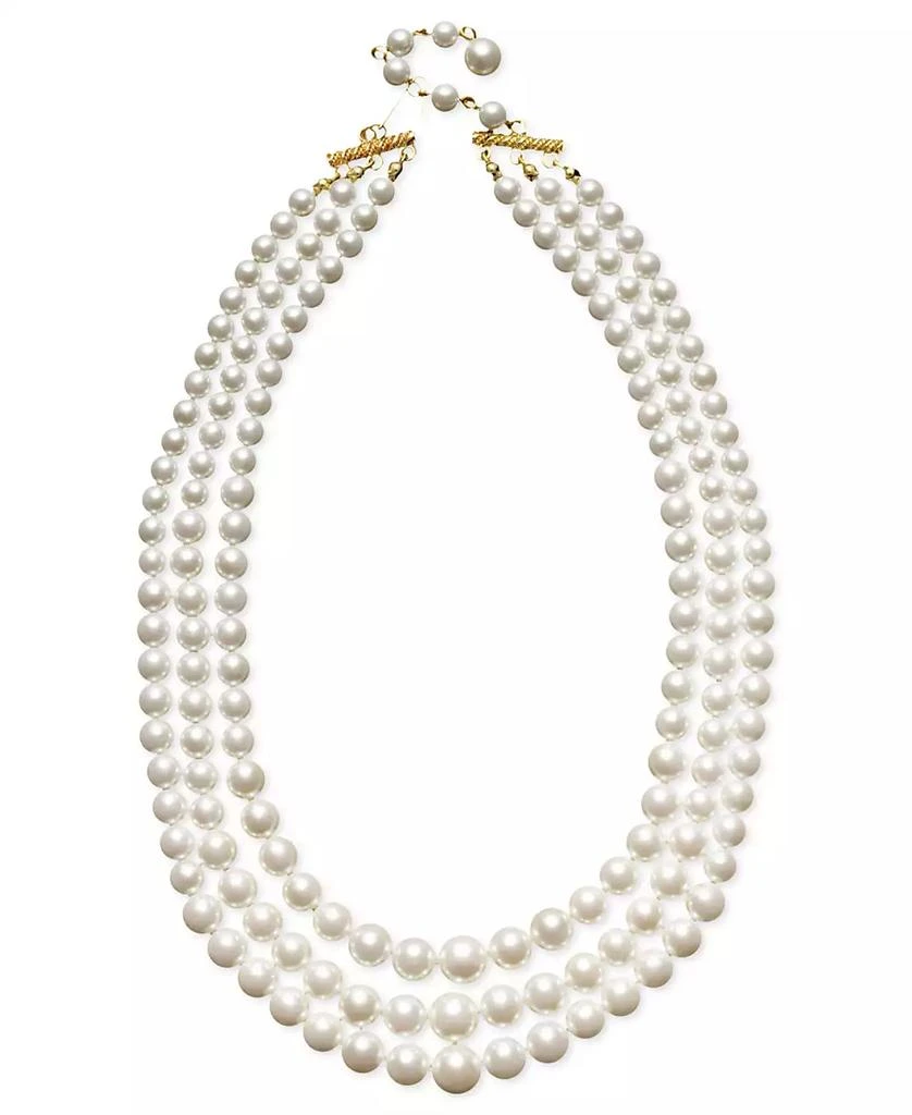 商品Charter Club|Three Row White Simulated Pearl (10 mm),价格¥190,第1张图片