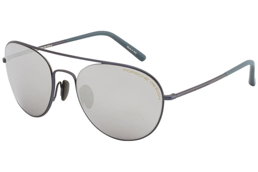 商品Porsche Design|Mercury Silver Mirror Pilot Men's Sunglasses P8606 A 54,价格¥750,第1张图片