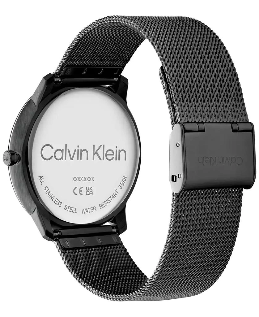 商品Calvin Klein|Black Stainless Steel Mesh Bracelet Watch 40mm,价格¥802,第3张图片详细描述