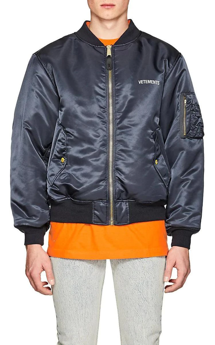 商品Vetements|Emoji-Accented Reversible Bomber Jacket,价格¥9631,第5张图片详细描述