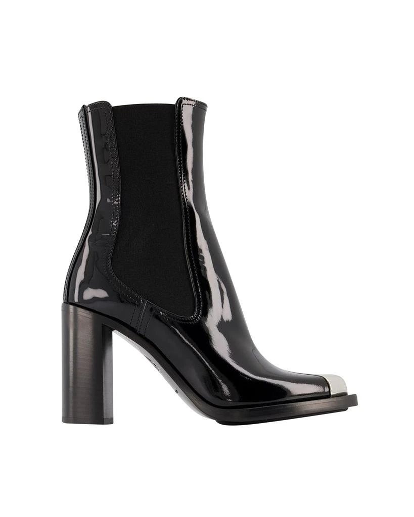 商品Alexander McQueen|Boots in Black/Silver Leather,价格¥8336,第1张图片