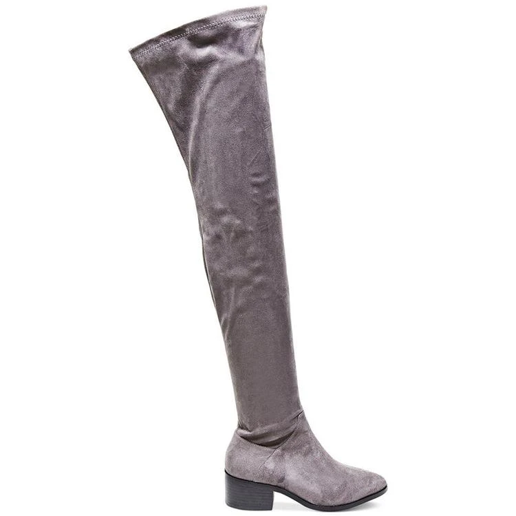 商品Steve Madden|Women's Gabriana Block-Heel Over-The-Knee Boots,价格¥338,第3张图片详细描述