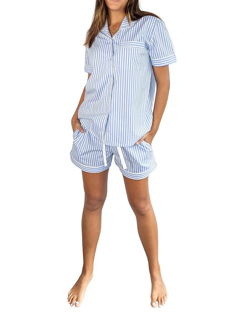 商品Sant and Abel|Women's Braddock Classic Short Pajama Set,价格¥1258,第2张图片详细描述