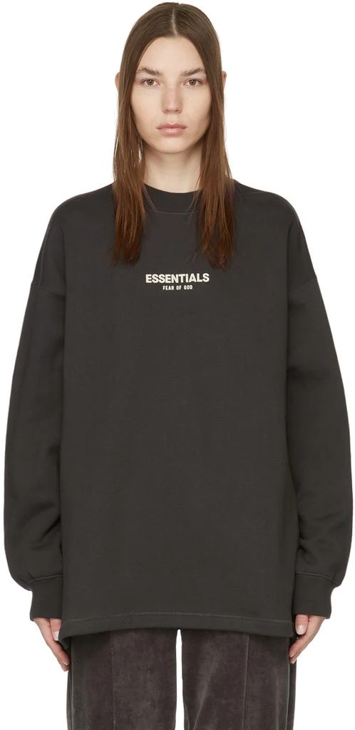 商品Essentials|Essentials黑色女士宽松圆领卫衣,价格¥620,第1张图片