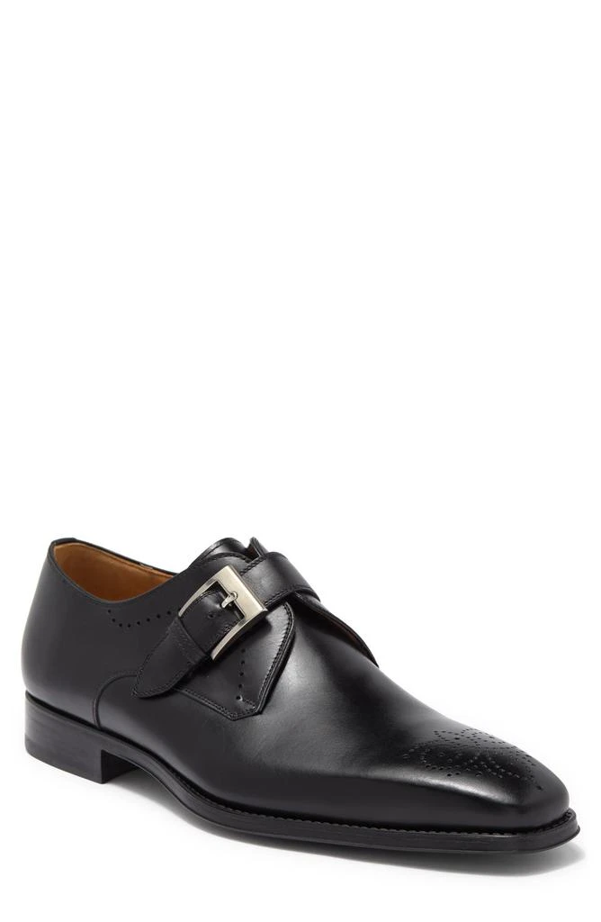 商品Magnanni|Mallory Leather Monk Strap Dress Shoe,价格¥1240,第1张图片