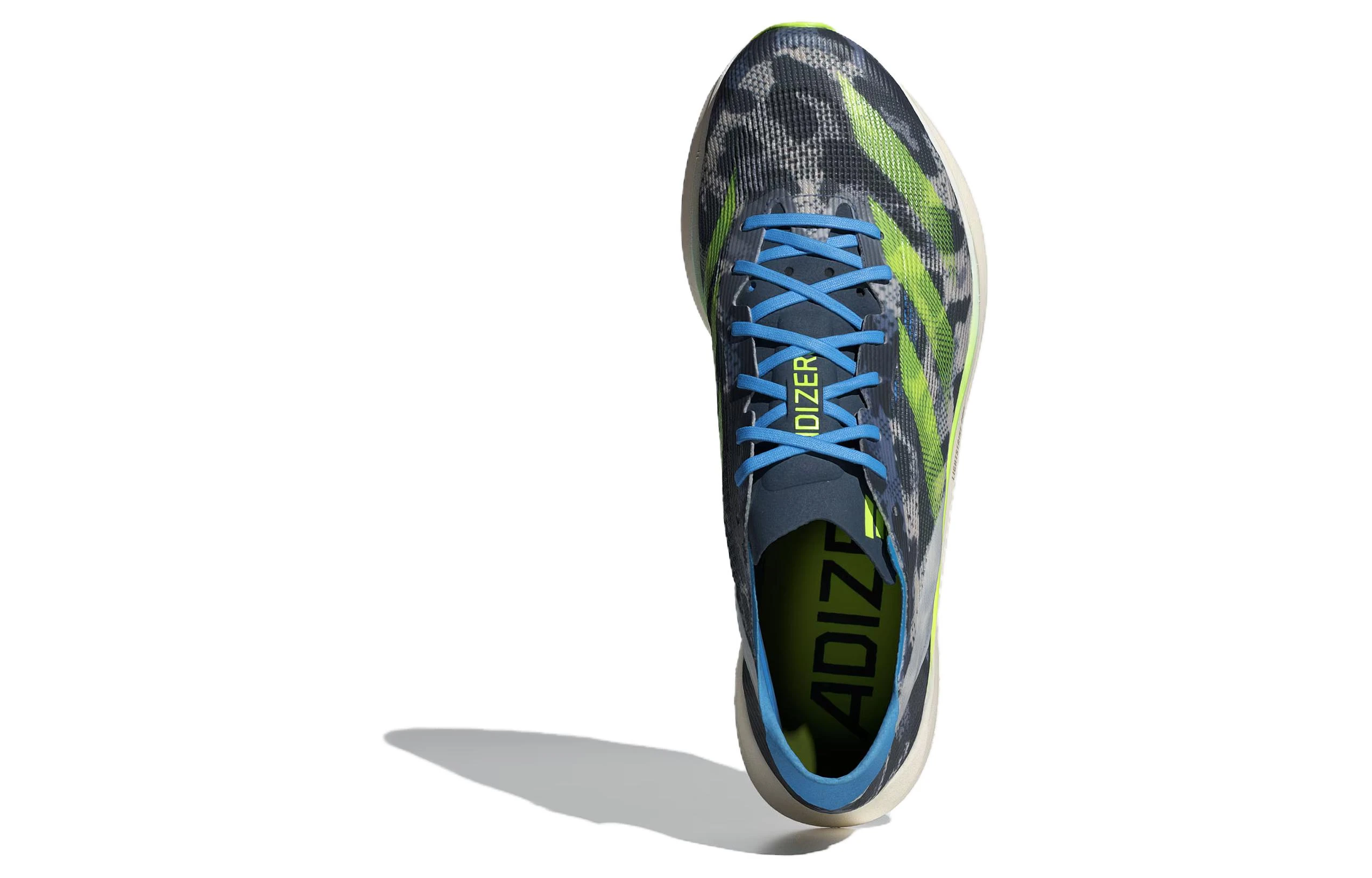 商品[国内直发] Adidas|adidas Adizero Takumi Sen 10 舒适百搭 网布减震耐磨 低帮 碳板跑步鞋 男款 白蓝黄,价格¥897,第6张图片详细描述