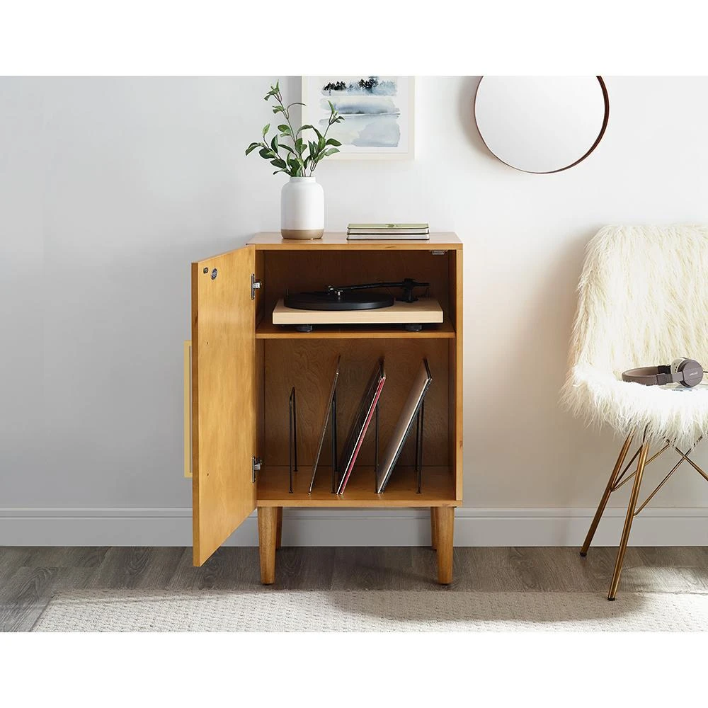 商品Crosley Furniture|Everett Record Player Stand Acorn,价格¥1755,第4张图片详细描述