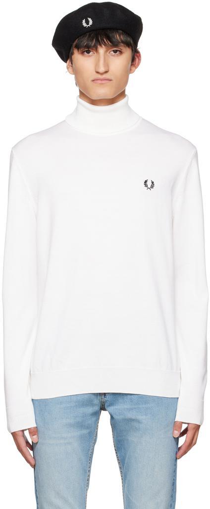 商品Fred Perry|Off-White Roll Neck Turtleneck,价格¥511,第1张图片