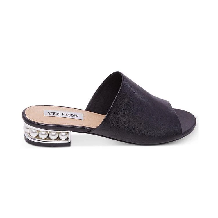 商品Steve Madden|Women's Brielle Pearl Heel Slides,价格¥231,第2张图片详细描述