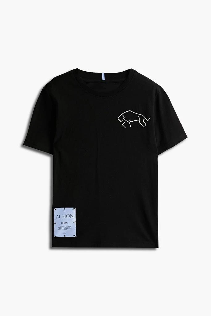 商品Alexander McQueen|Slim-fit embroidered cotton-jersey T-shirt,价格¥732,第1张图片