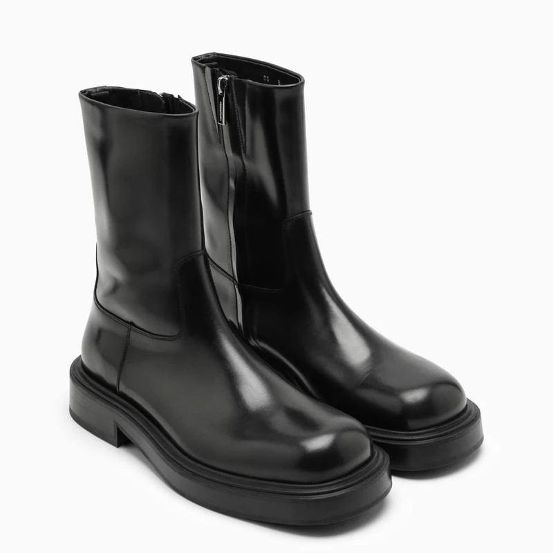 商品Salvatore Ferragamo|Black leather ankle boot,价格¥8963,第2张图片详细�描述