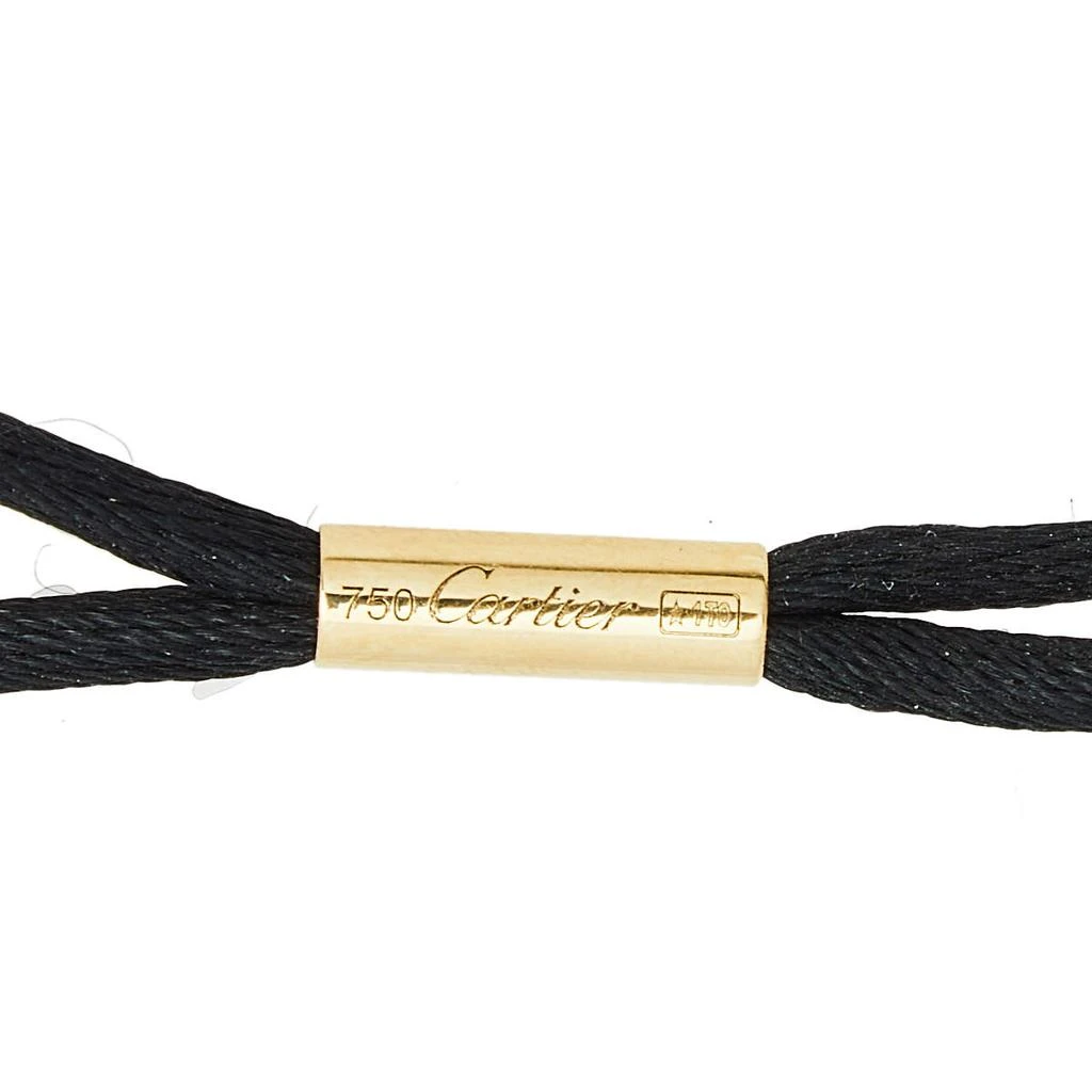 商品[二手商品] Cartier|Cartier Trinity Diamond 18K Three Tone Gold  Black Cord Pendant Necklace,价格¥17003,第5张图片详细描述