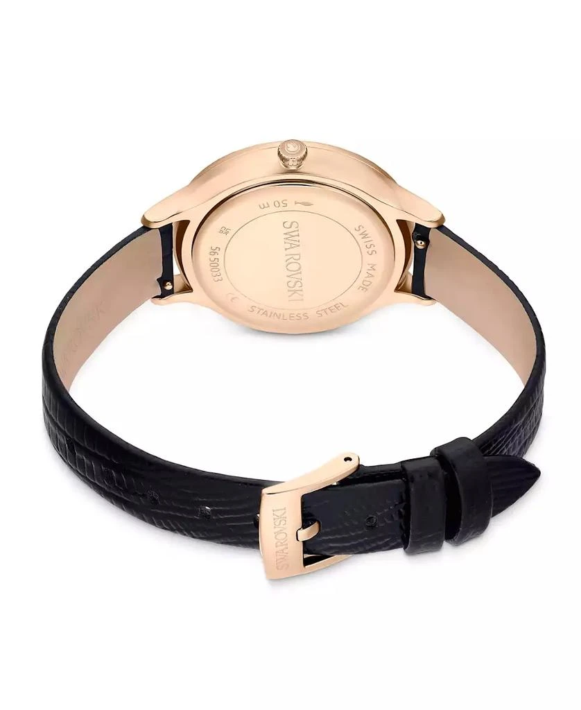 商品Swarovski|Women's Analog Swiss Made Octea Nova Black Leather Strap Watch, 33mm,价格¥1727,第3张图片详细描述