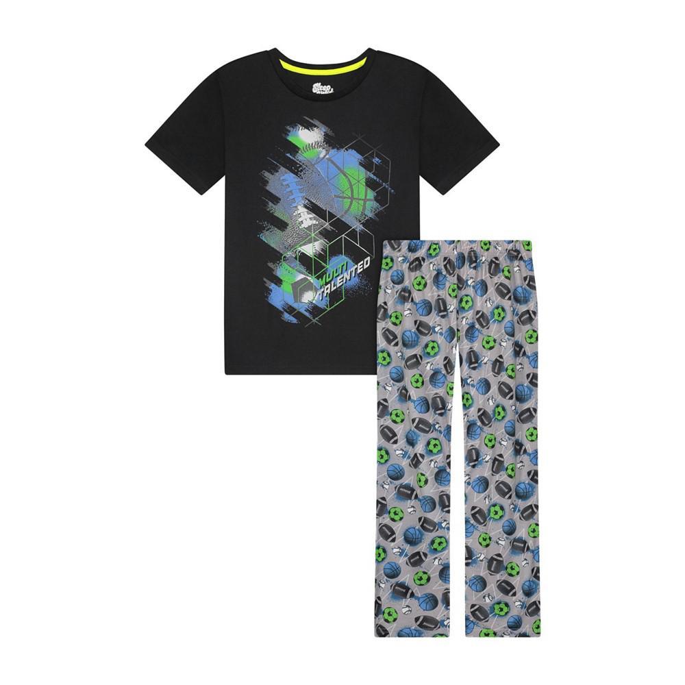 商品Sleep On It|Little Boys T-shirt and Pants Pajama Set, 2 Piece,价格¥182,第1张图片