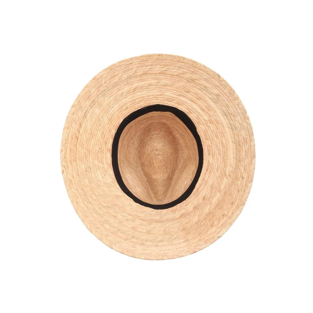 商品SCALA|Women's Braided Palm-Straw Safari Hat With Leather Band,价格¥800,第4张图片详细描述