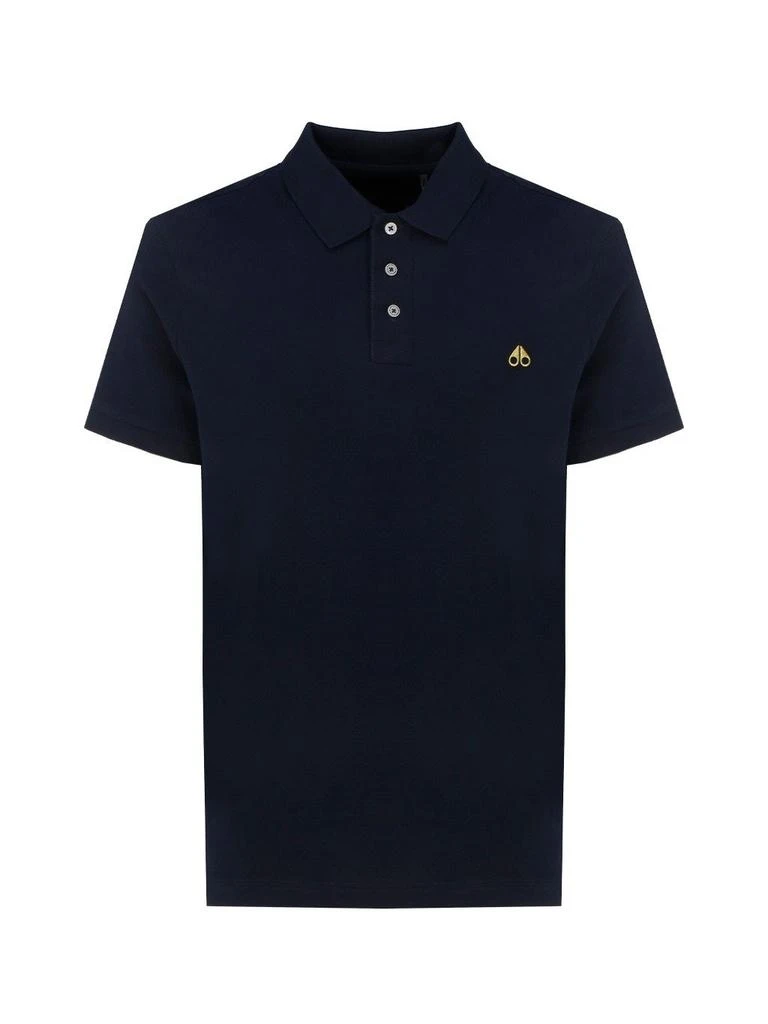 商品Moose Knuckles|Moose Knuckles Pique Logo Embroidered Polo Shirt,价格¥584,第1张图片