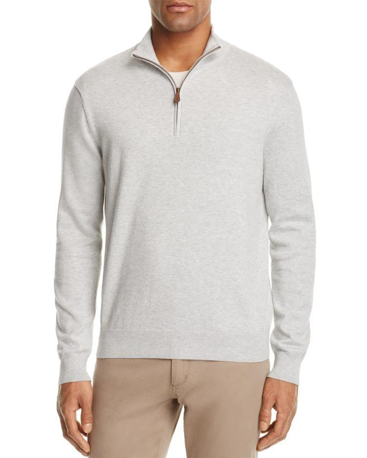 商品Brooks Brothers|Cotton Half-Zip Sweater,价格¥606,第1张图片