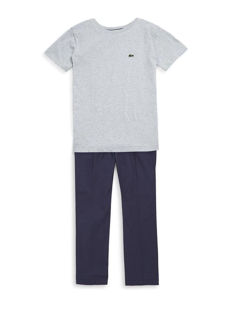 商品Lacoste|Toddler's, Little Boy's & Boy's Plain Cotton Tee,价格¥259,第4张图片详细描述