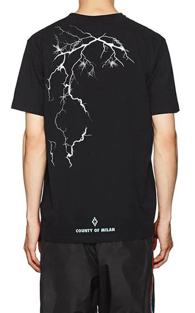 商品Marcelo Burlon|Wolf-Print Cotton T-Shirt,价格¥2568,第3张图片详细描述