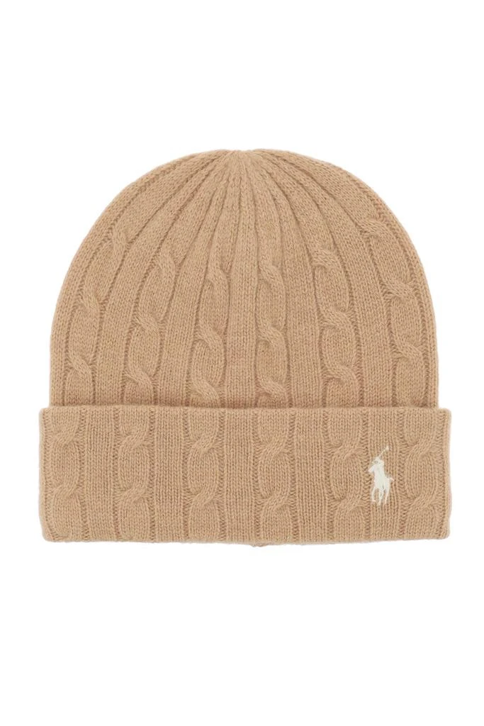 商品Ralph Lauren|Polo ralph lauren cable-knit cashmere and wool beanie hat,价格¥502,第1张图片