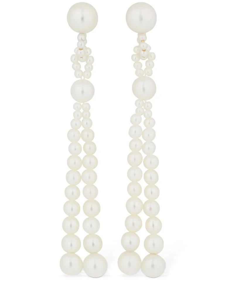 商品Sophie Bille Brahe|Opera Pearl Pendant Earrings,价格¥7056,第1张图片