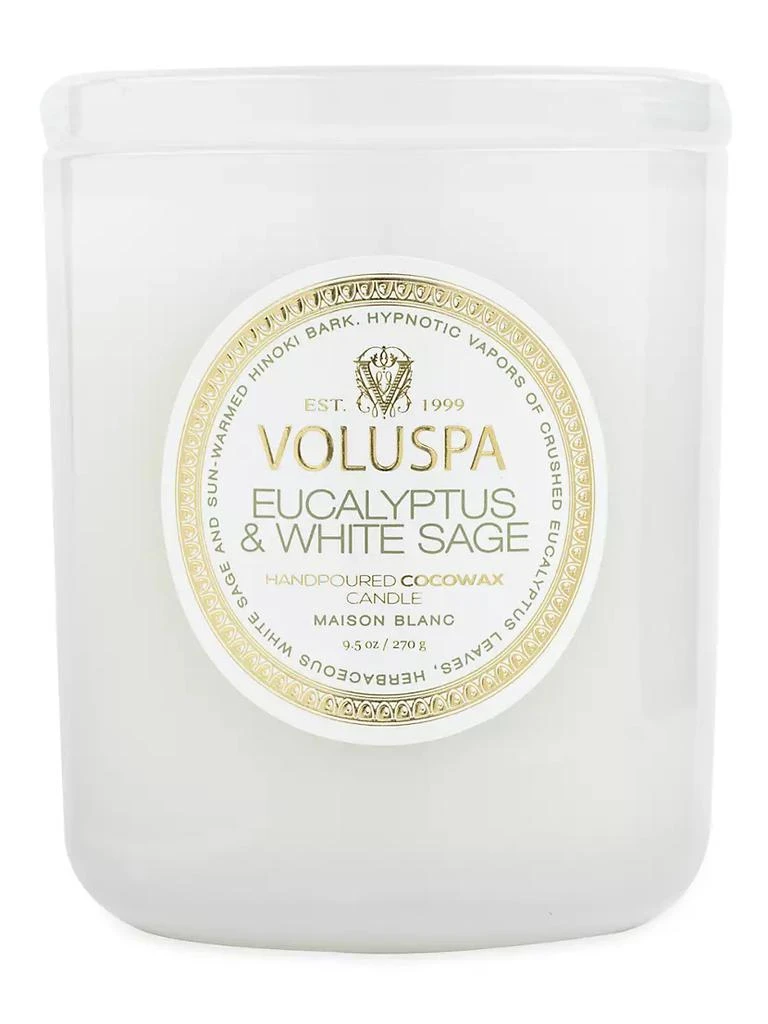 商品Voluspa|Eucalyptus & White Sage Boxed Classic Candle,价格¥226,第2张图片详细描述