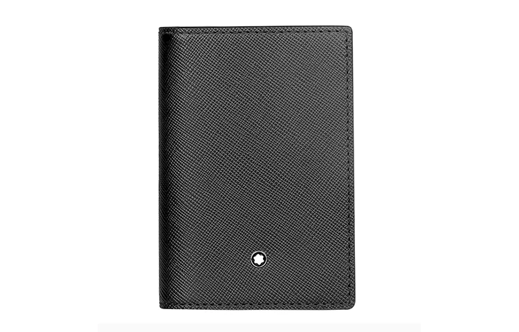 商品[国内直发] MontBlanc|万宝龙 大班系列 简约时尚双折 皮质 名片夹钱夹钱包 男款 黑色,价格¥1599,第1张图片