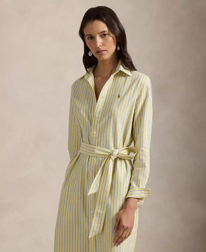 Women's Belted Cotton Oxford Shirtdress 商品