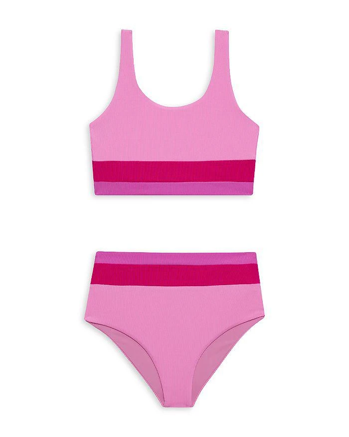 商品Beach Riot|Girls' Little Mackenzie Heidi Two Piece Swimsuit - Little Kid, Big Kid,价格¥574,第1张图片详细描述