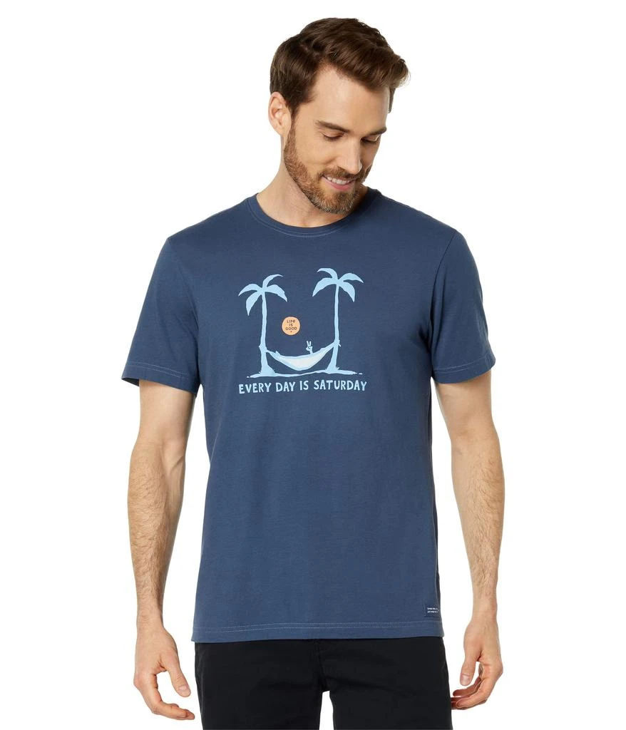 商品Life is Good|Saturday Hammock Palms Short Sleeve Crusher-Lite™ Tee,价格¥190,第1张图片