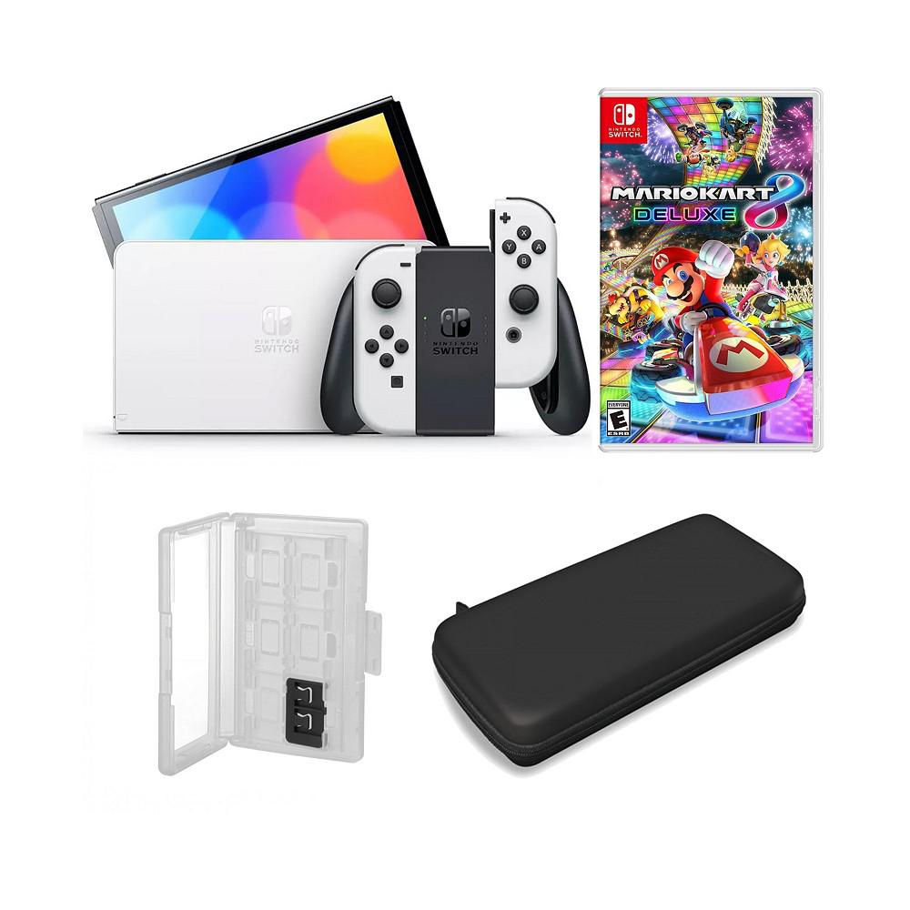 Switch OLED in White with Super Mario Kart 8 & Accessories商品第1张图片规格展示