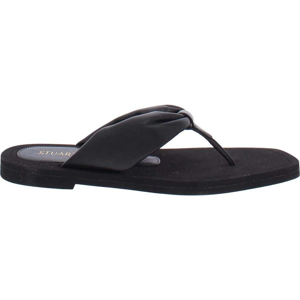 商品Stuart Weitzman|Stuart Weitzman Womens Cassie Faux Leather Slip-On Flip-Flops,价格¥323,第4张图片详细描述