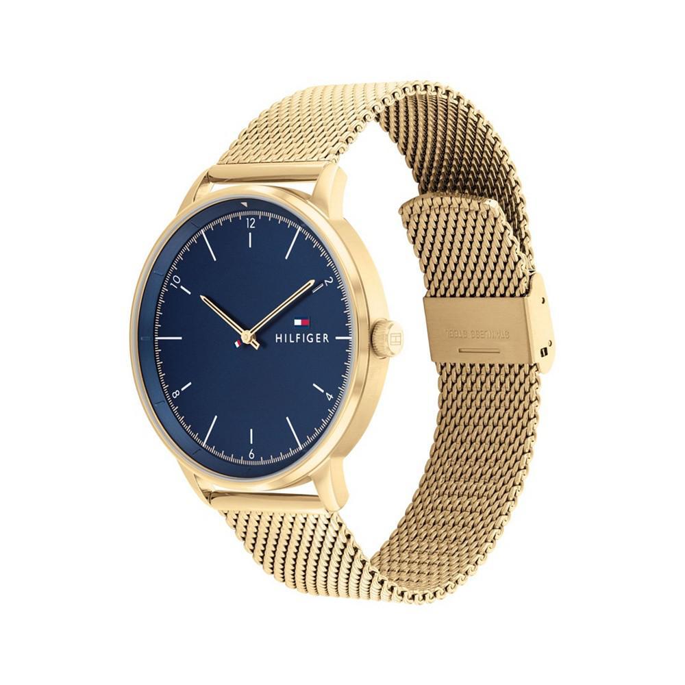 商品Tommy Hilfiger|Men's Gold-Tone Mesh Bracelet Watch, 43mm,价格¥1143,第5张图片详细描述