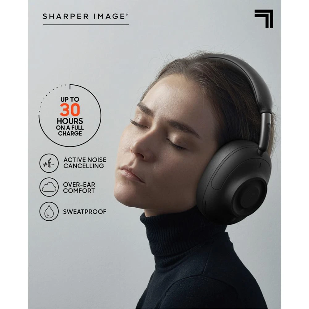 商品Sharper Image|Sound Haven Active Noise Cancelling Over Ear Headphones,价格¥1996,第4张图片详细描述