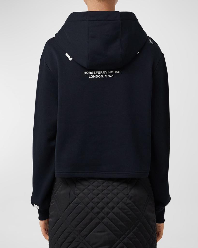 商品Burberry|Jenny Constellation Coordinate-Print Crop Hoodie,价格¥5971,第6张图片详细描述