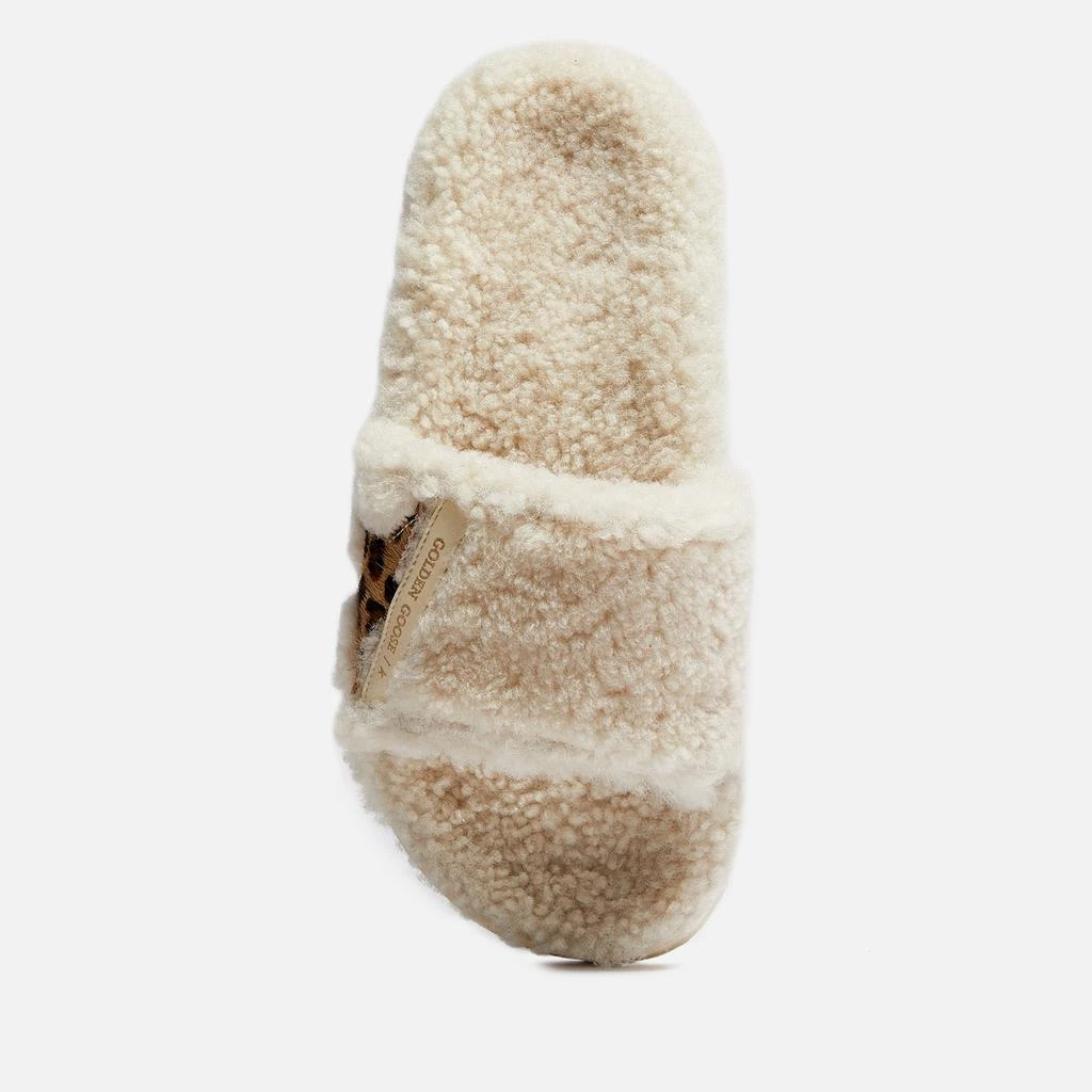 商品Golden Goose|Golden Goose Poolstar Appliquéd Shearling Slides,价格¥3118,第3张图片详细描述