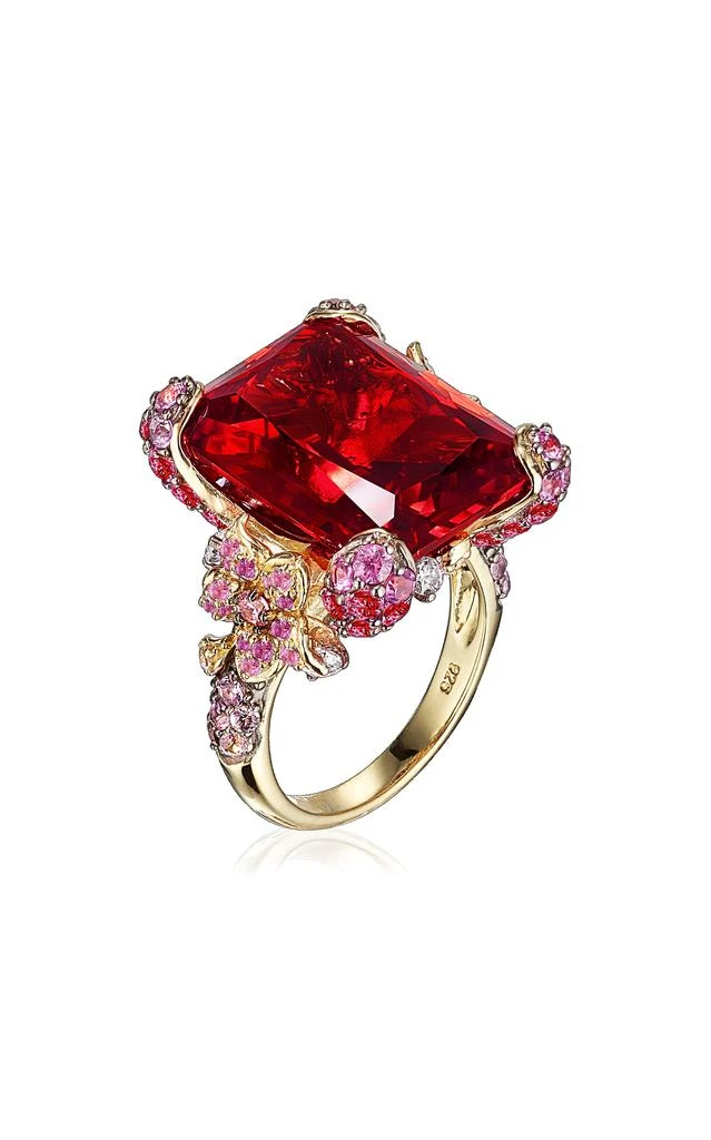 商品Anabela Chan|Anabela Chan - 18k Gold Vermeil Ruby Cinderella Ring - Yellow - US 7 - Moda Operandi - Gifts For Her,价格¥18064,第1张图片