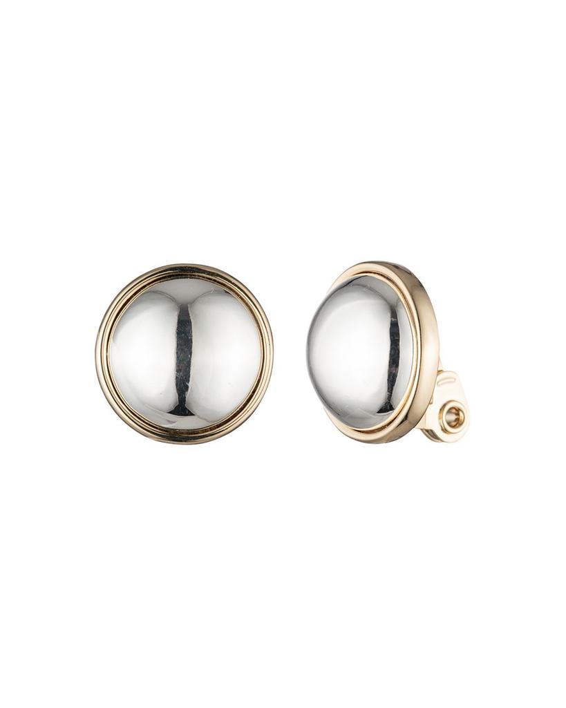 Button Clip-On Earrings商品第1张图片规格展示