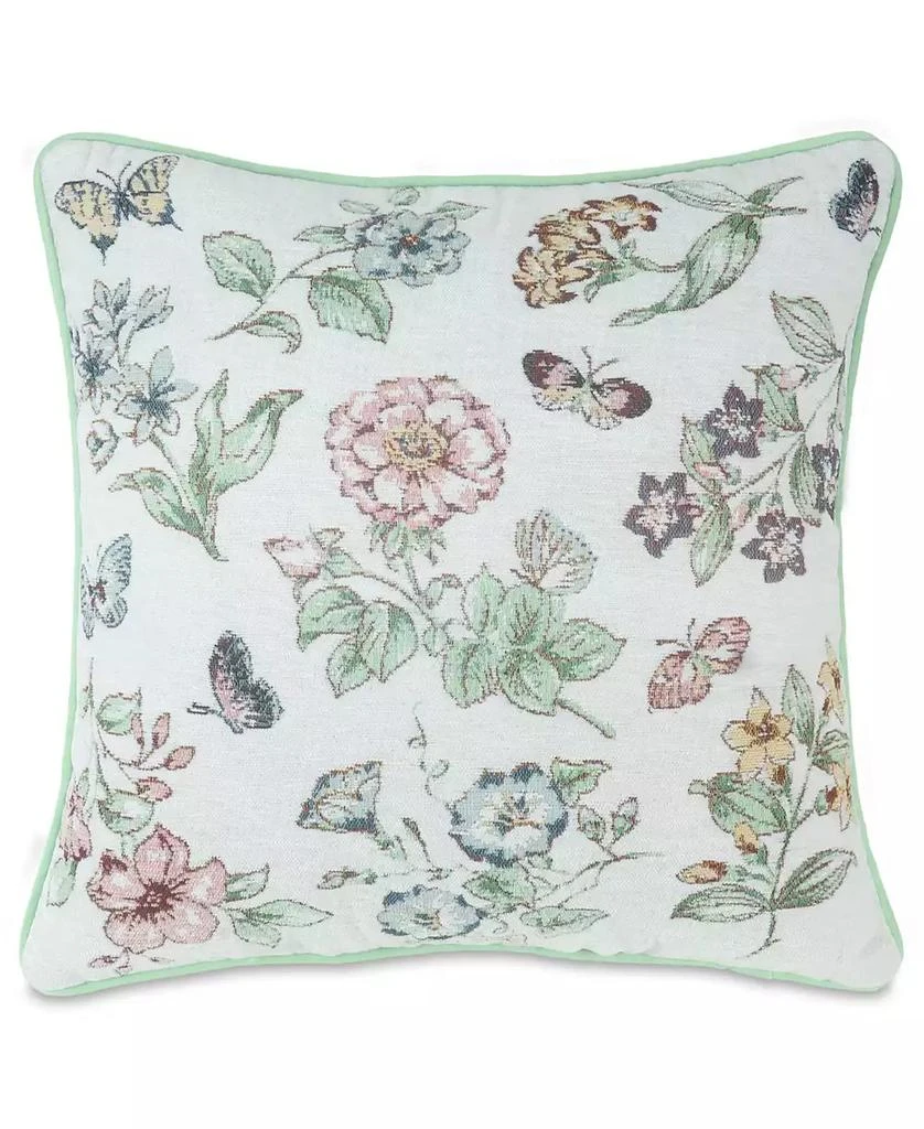 商品Lenox|Butterfly Meadow Tapestry Decorative Pillow, 18" x 18”,价格¥149,第1张图片