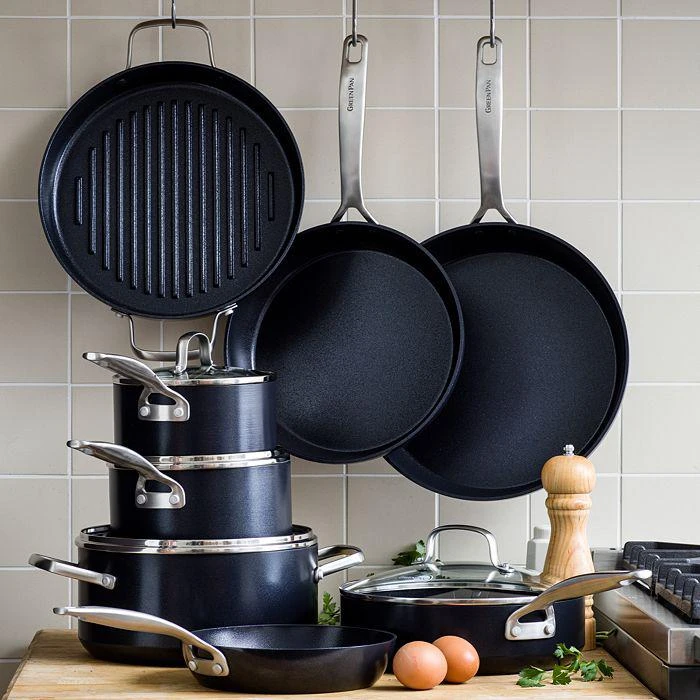 商品Greenpan|SearSmart Healthy Ceramic Nonstick Cookware Set, 12-Piece - 100% Exclusive,价格¥2617,第5张图片详细描述