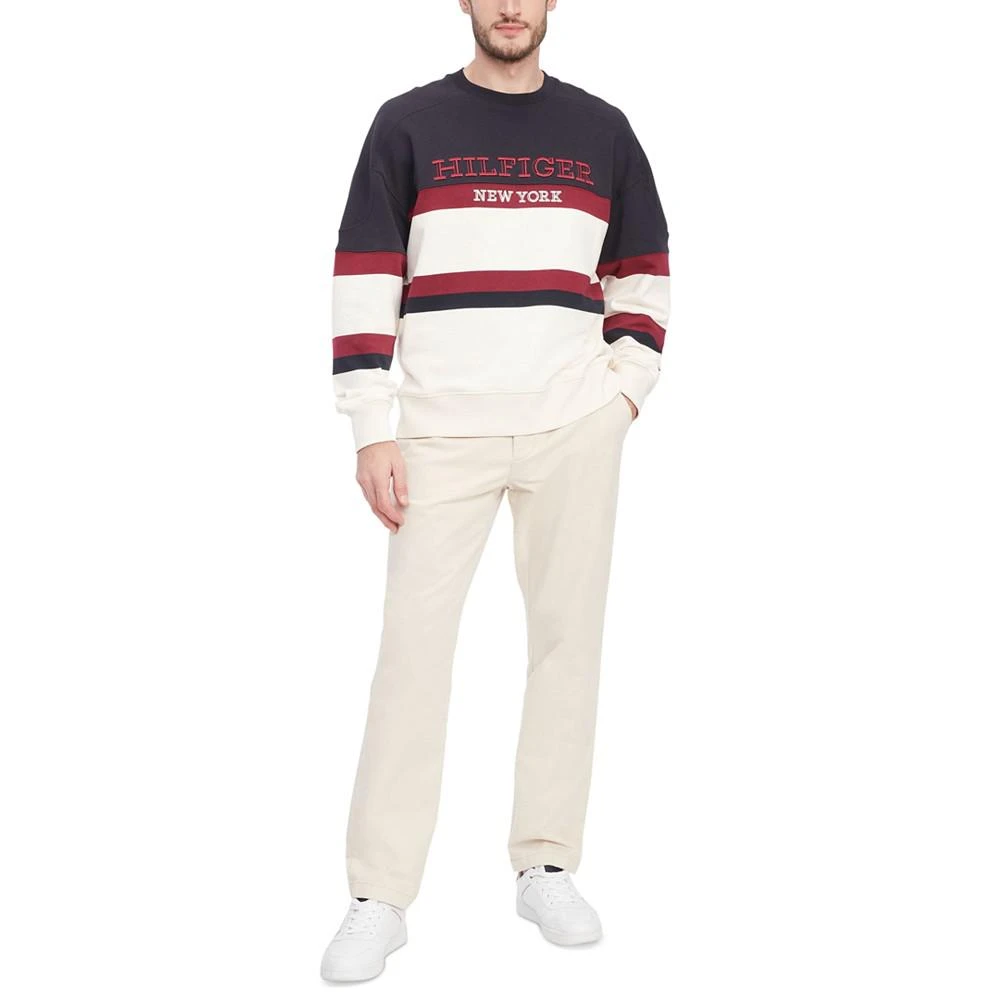 商品Tommy Hilfiger|Men's Monotype Colorblock Sweatshirt,价格¥817,第4张图片详细描述