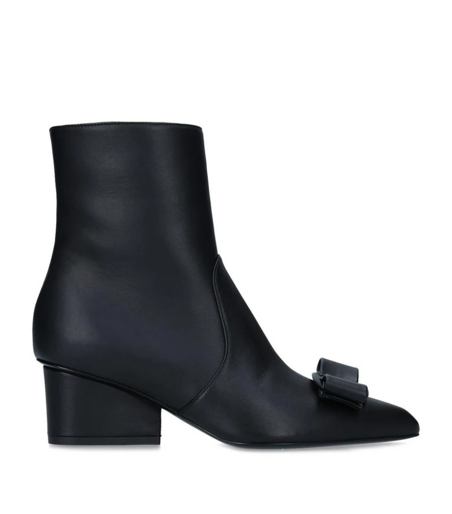 商品Salvatore Ferragamo|Leather Vince Ankle Boots 55,价格¥6361,第1张图片