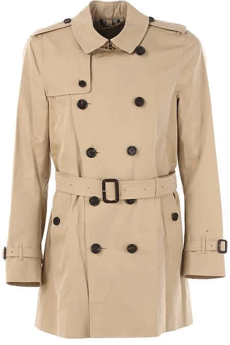 商品Burberry|Mens Kensington Mid length Trench Coat,价格¥9378,第1张图片