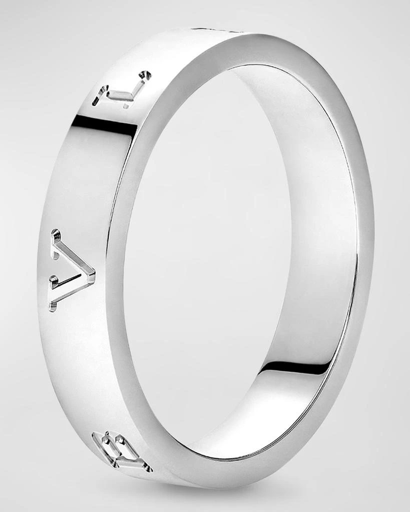 商品BVLGARI|BULGARI Plain Band Ring in 18K White Gold,价格¥10808,第1张图片