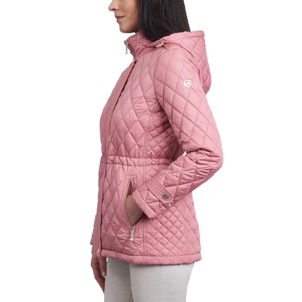 商品Michael Kors|Women's Petite Quilted Hooded Anorak Coat,价格¥1488,第3张图片详细描述