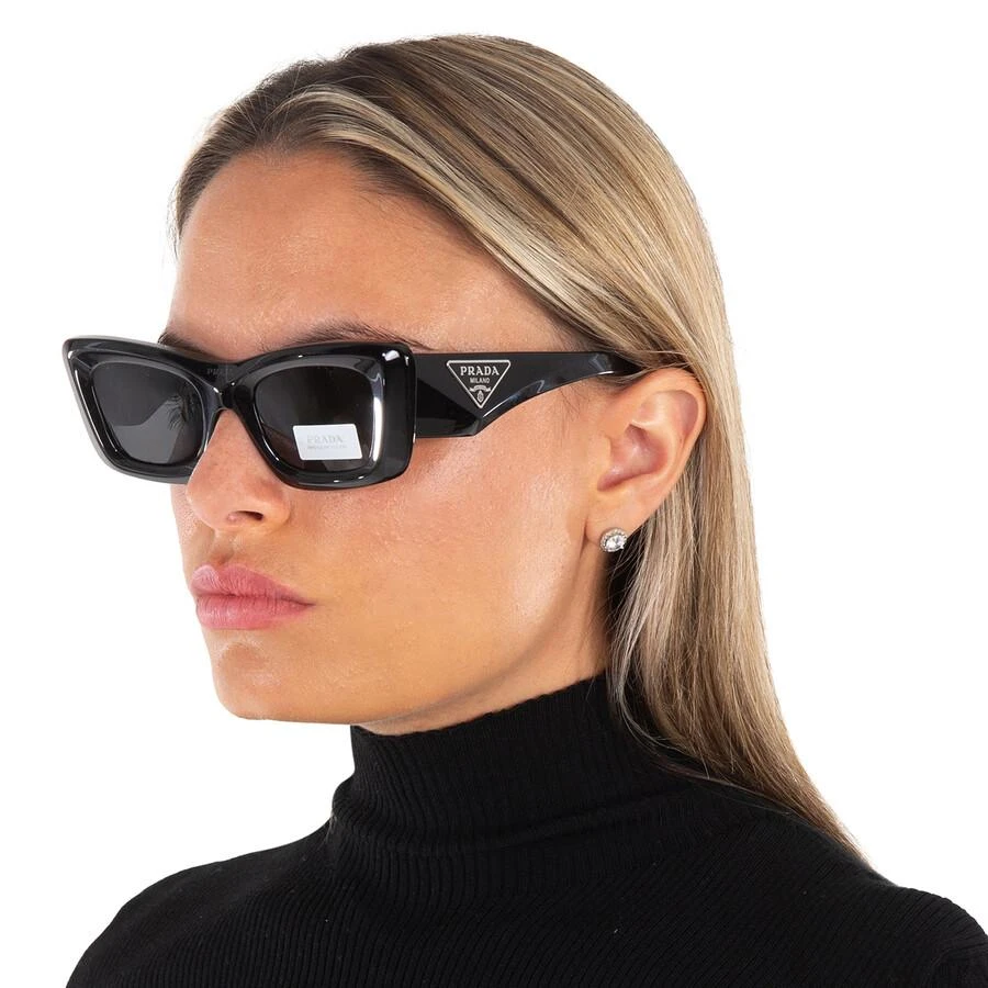 商品Prada|Dark Grey Cat Eye Ladies Sunglasses PR 13ZS 1AB5S0 50,价格¥2634,第2张图片详细描述